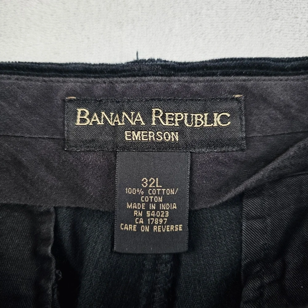 Vtg Y2K Banana Republic Emerson Corduroy Pants Men 32x34 Cotton Heavyweight 90's